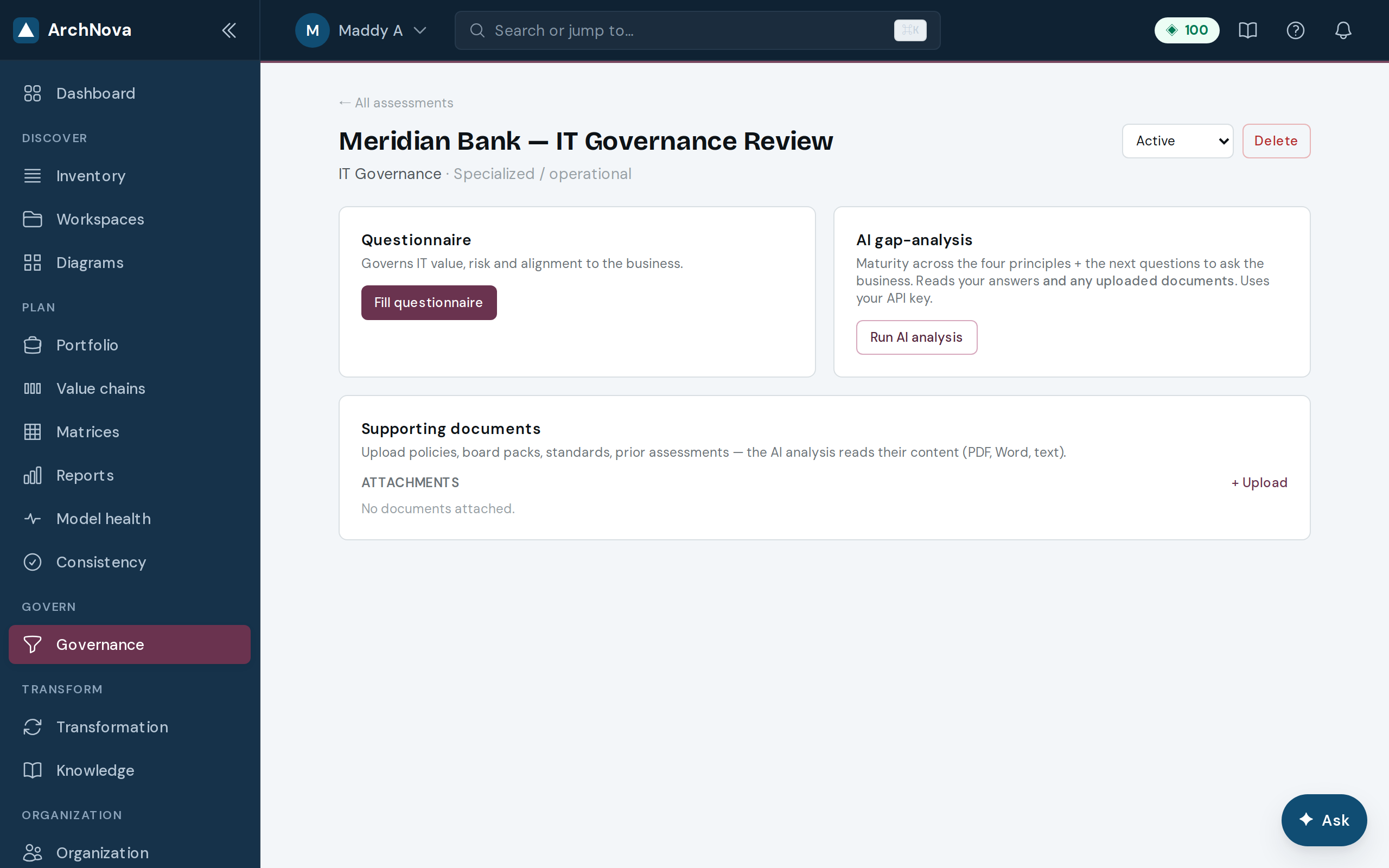 Governance Assessment